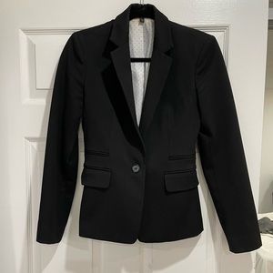Express - One Button Mid Weight Black Blazer - Size 2